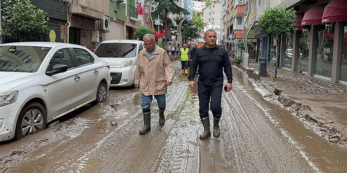 Ordu'da etkili olan sağanak, yaşamı olumsuz etkiledi