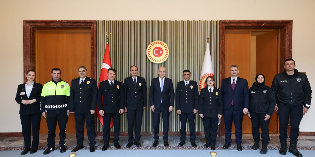 TBMM Başkanı Kurtulmuş, Meclis Koruma Daire Başkanlığı personelini kabul etti