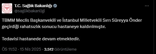 Sırrı Süreyya Önder Hastaneye Kaldırıldı