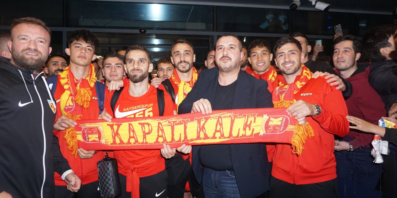 Kayserispor coşkuyla karşılandı
