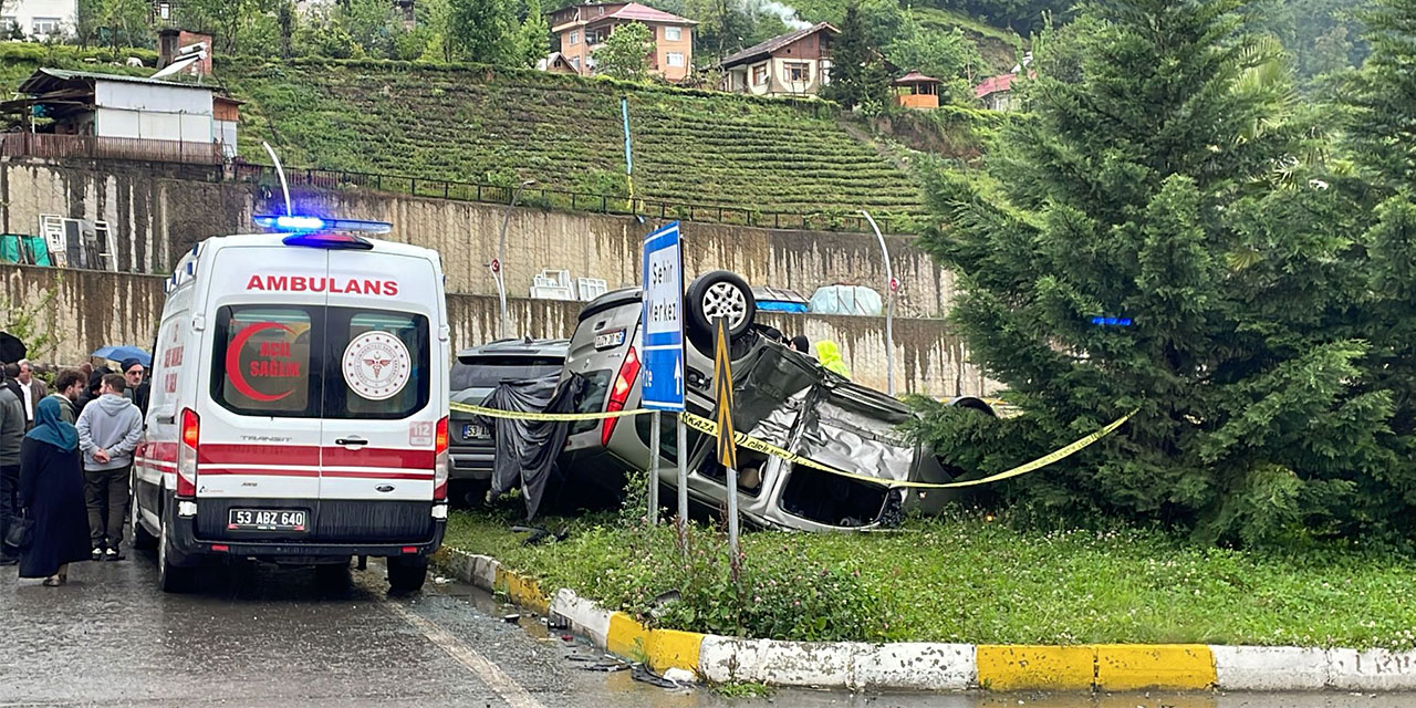 Rize'de Trafik Kazası: 1 Kişi Hayatını Kaybetti
