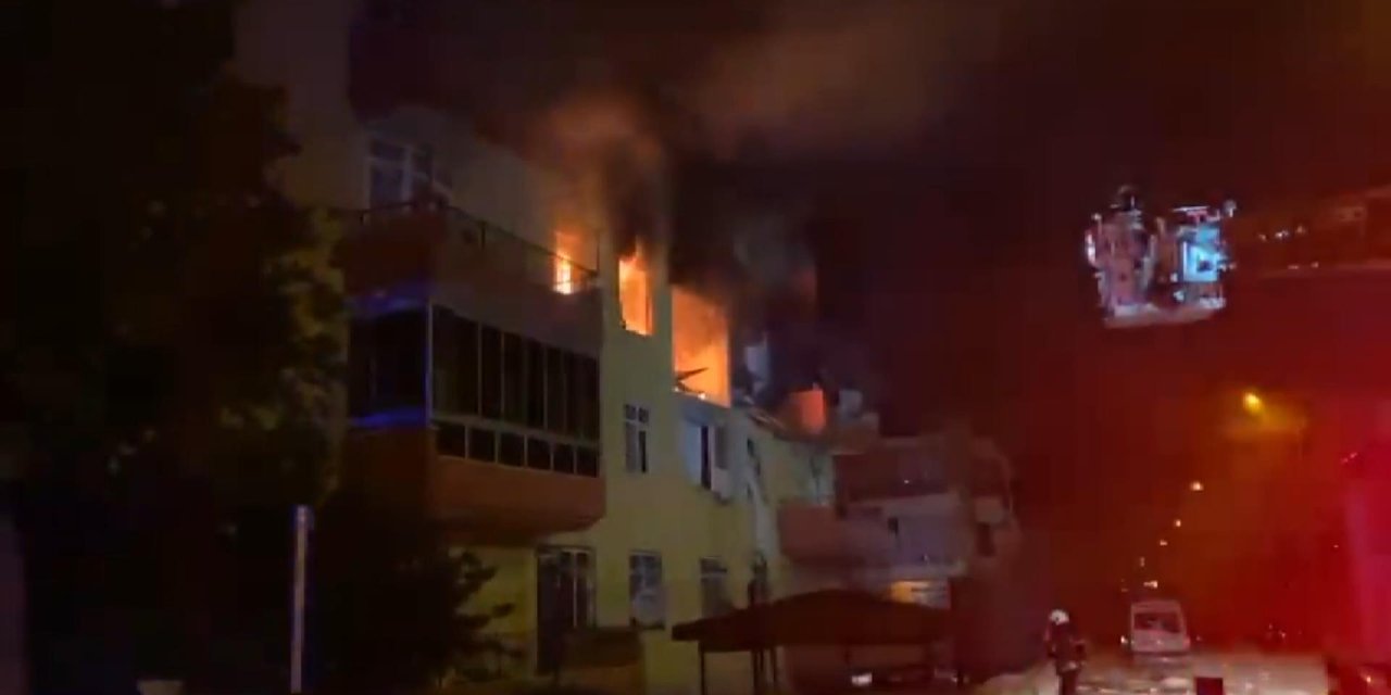 Konya’da bir binanın 3’üncü katında patlama ve ardından yangın: 4 yaralı