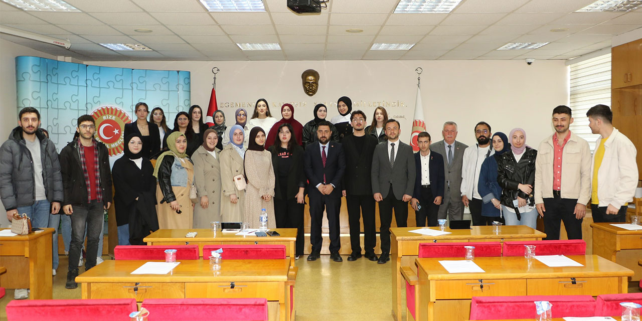 Rize İl Genel Meclisi, Üniversiteli Gençleri Ağırladı