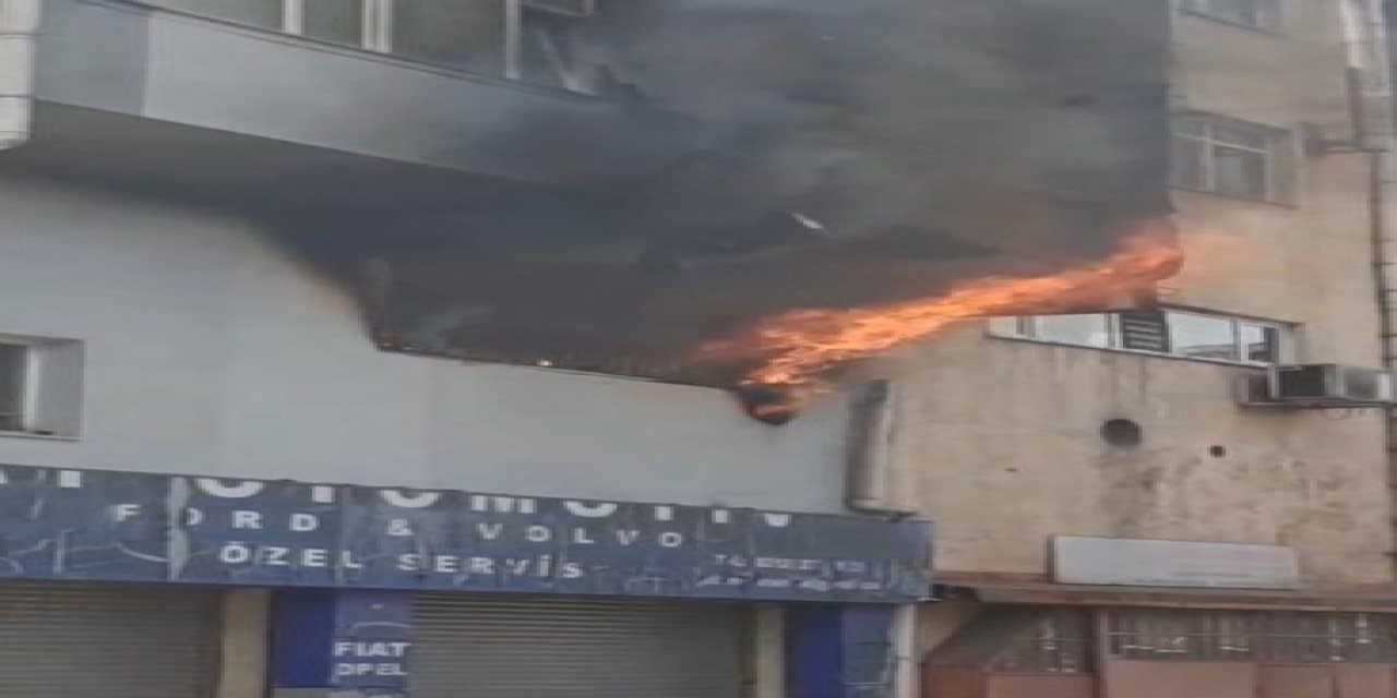 Kağıthane'de iş yerinde yangın: 1 ölü, 1 yaralı