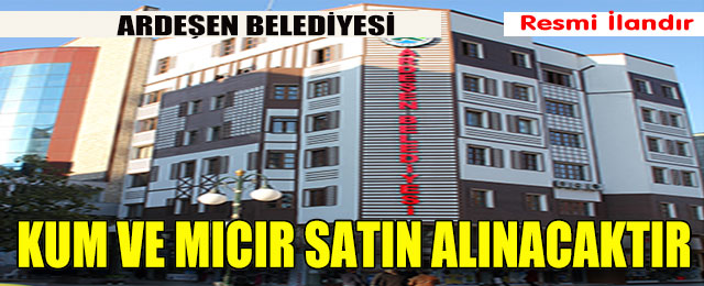 Kum ve Mıcır Satın Alınacaktır