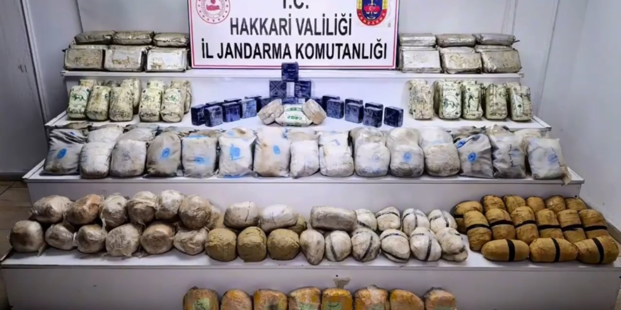 Hakkari ve Van'da 339 kilo uyuşturucu ele geçirildi