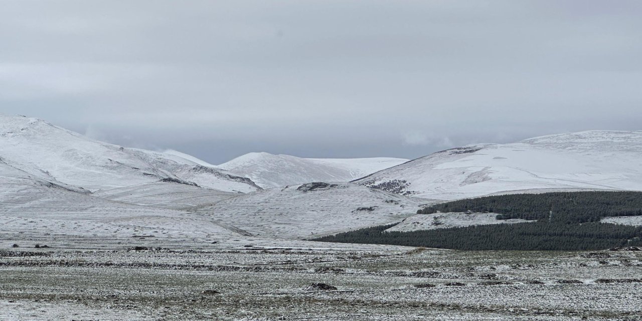 Ardahan'ın Yüksek Kesimlerinde Kar Yağışı