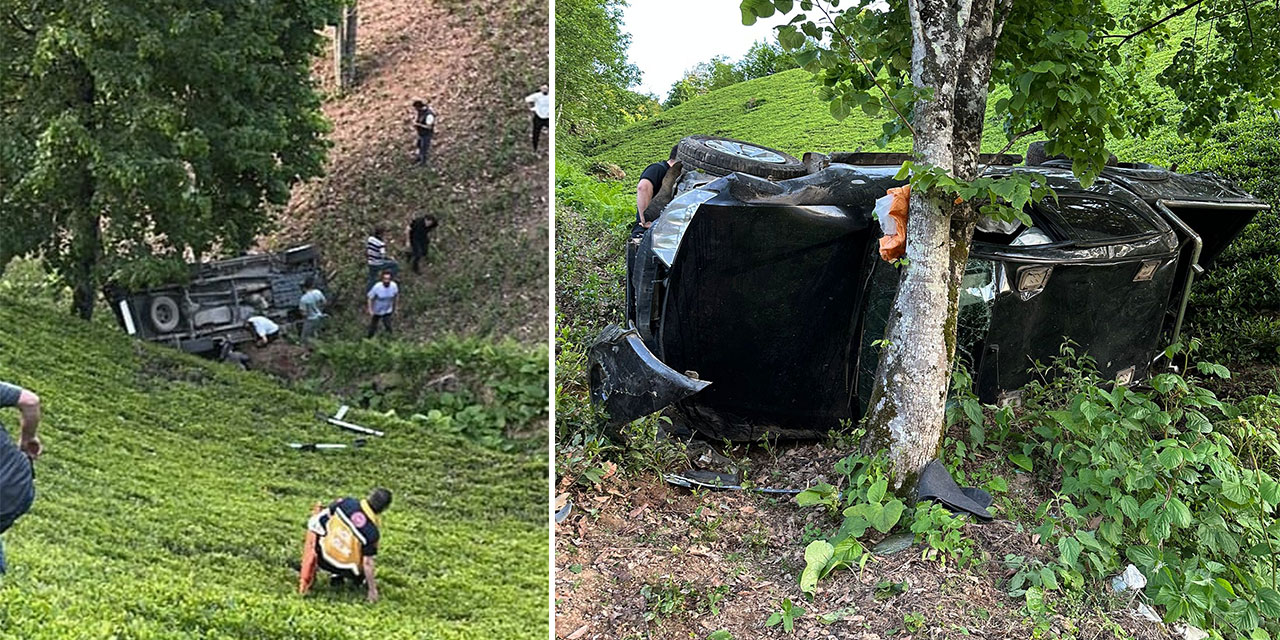 Çamlıhemşin'de Feci Kaza: Kamyonet Uçuruma Yuvarlandı, Kadın Sürücü Ağır Yaralandı