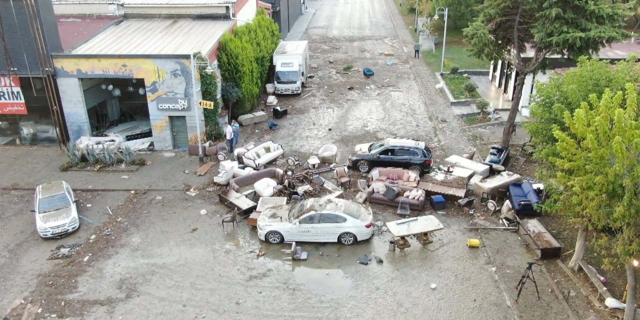 Mobilyacılar Sitesindeki Hasar Havadan Görüntülendi