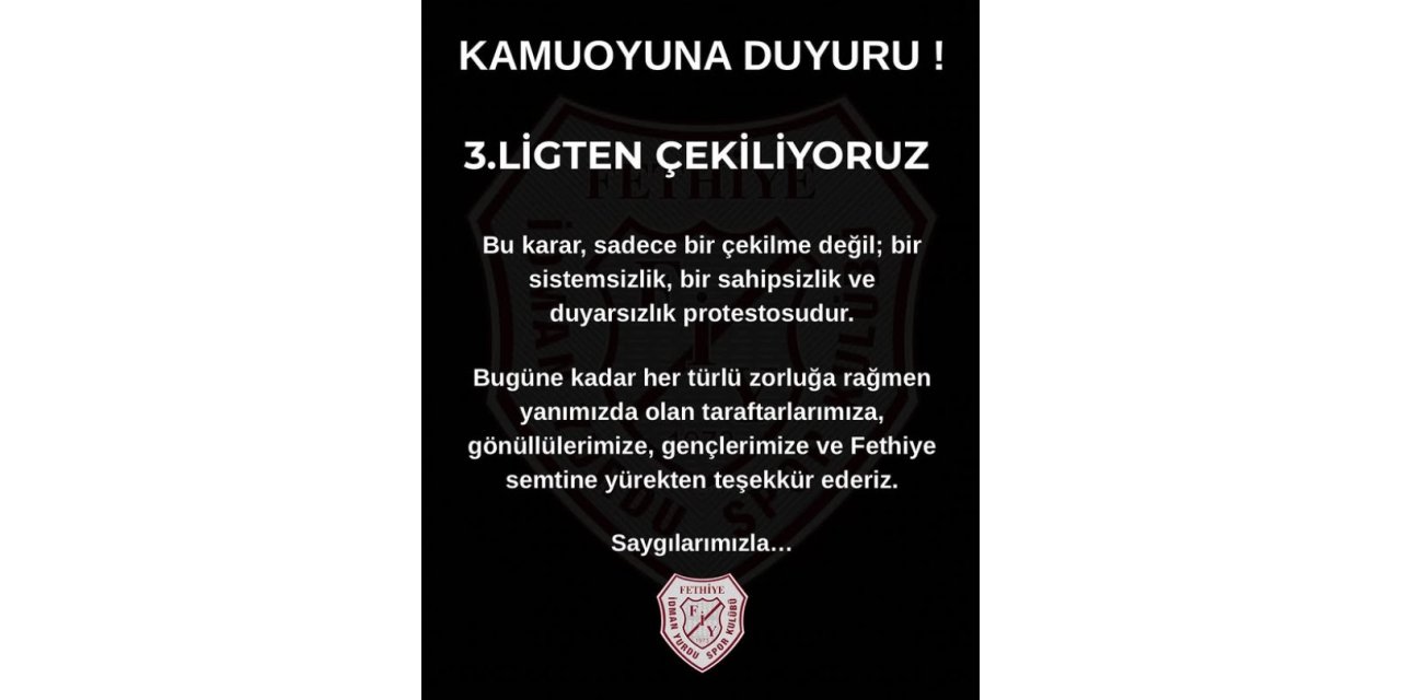 TFF 3'üncü Lig'e çıkan Bursa temsilcisi, ligden çekilme kararı aldı