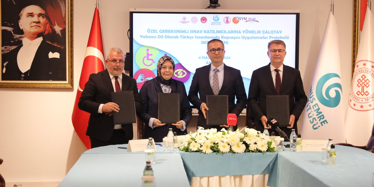 Yunus Emre Enstitüsü, ÖSYM, MEB ve TDK'den özel gereksinimli bireylere ilişkin iş birliği