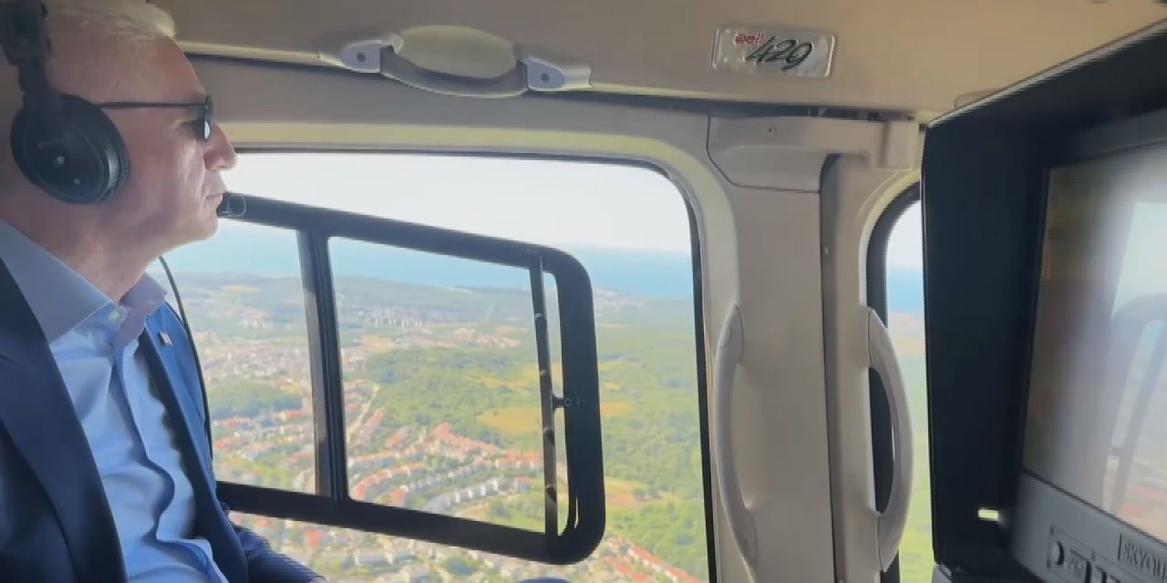 İstanbul - Vali Gül, bayram trafiğini havadan denetledi