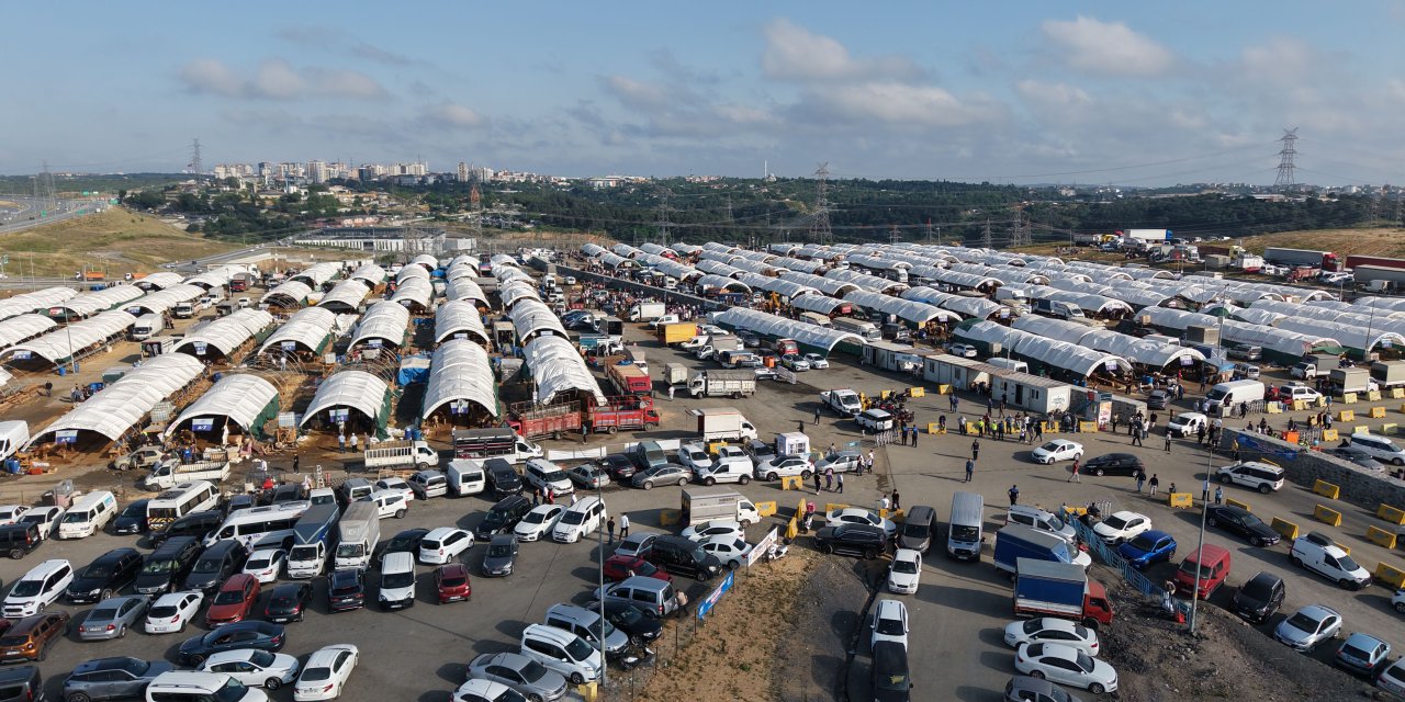 İstanbul - Kurban kesim alanlarında yoğunluk / Havadan görüntülendi
