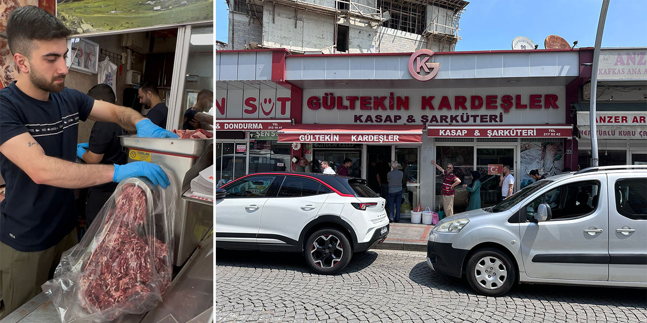 Kurban Bayramı'nın Ardından Rize Kasaplarında Kıyma Mesaisi