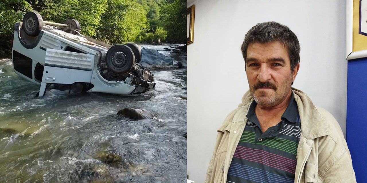 Araklı'da hafif ticari araç dereye yuvarlandı: 2 ölü, 1 yaralı