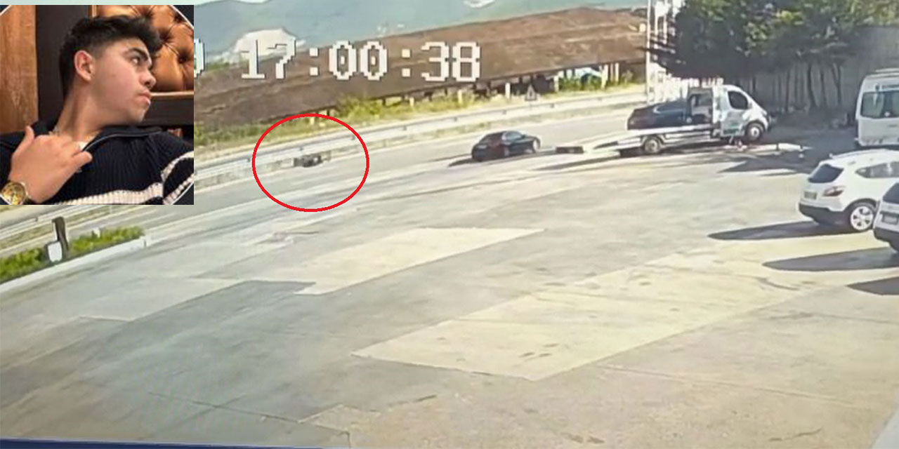 Motosikletiyle refüje çarpıp öldü; sürüklendiği anlar kamerada