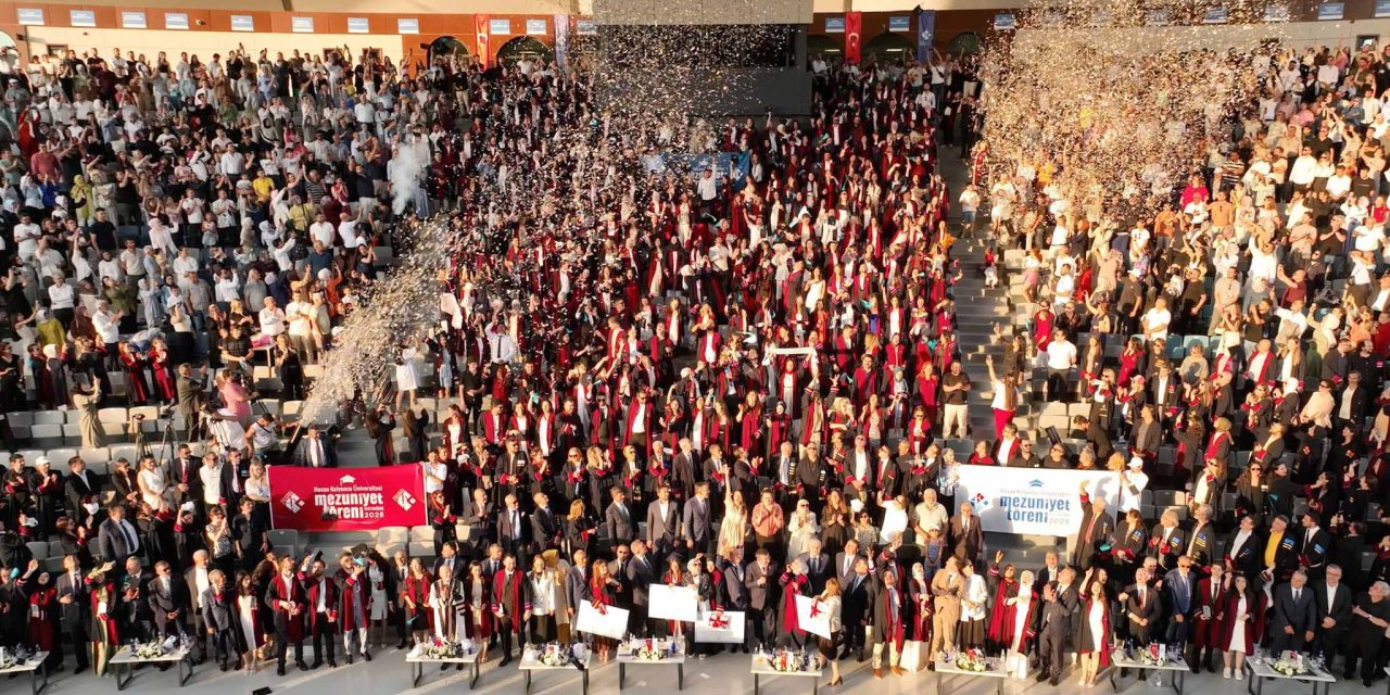 Hasan Kalyoncu Üniversitesi'nde mezuniyet coşkusu