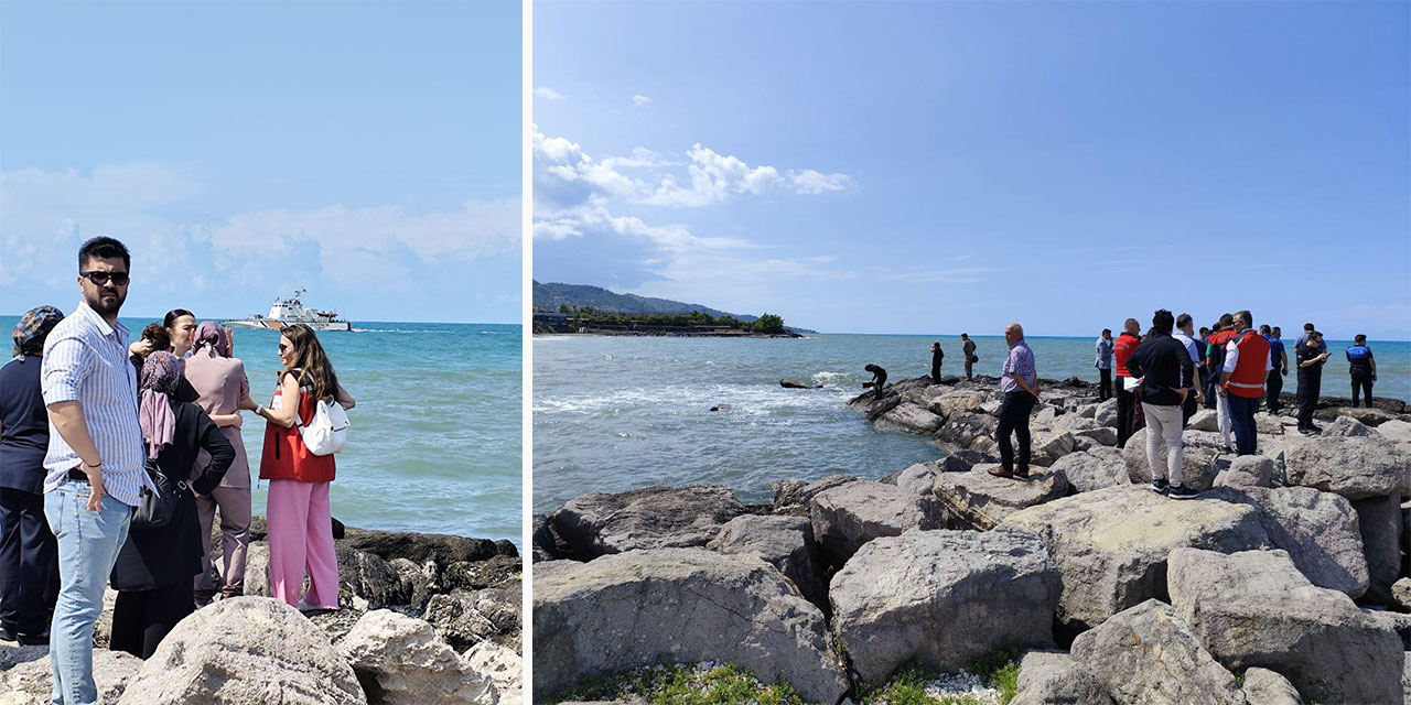 Denizde boğulma tehlikesi geçiren baba kurtarıldı, oğlu kayboldu