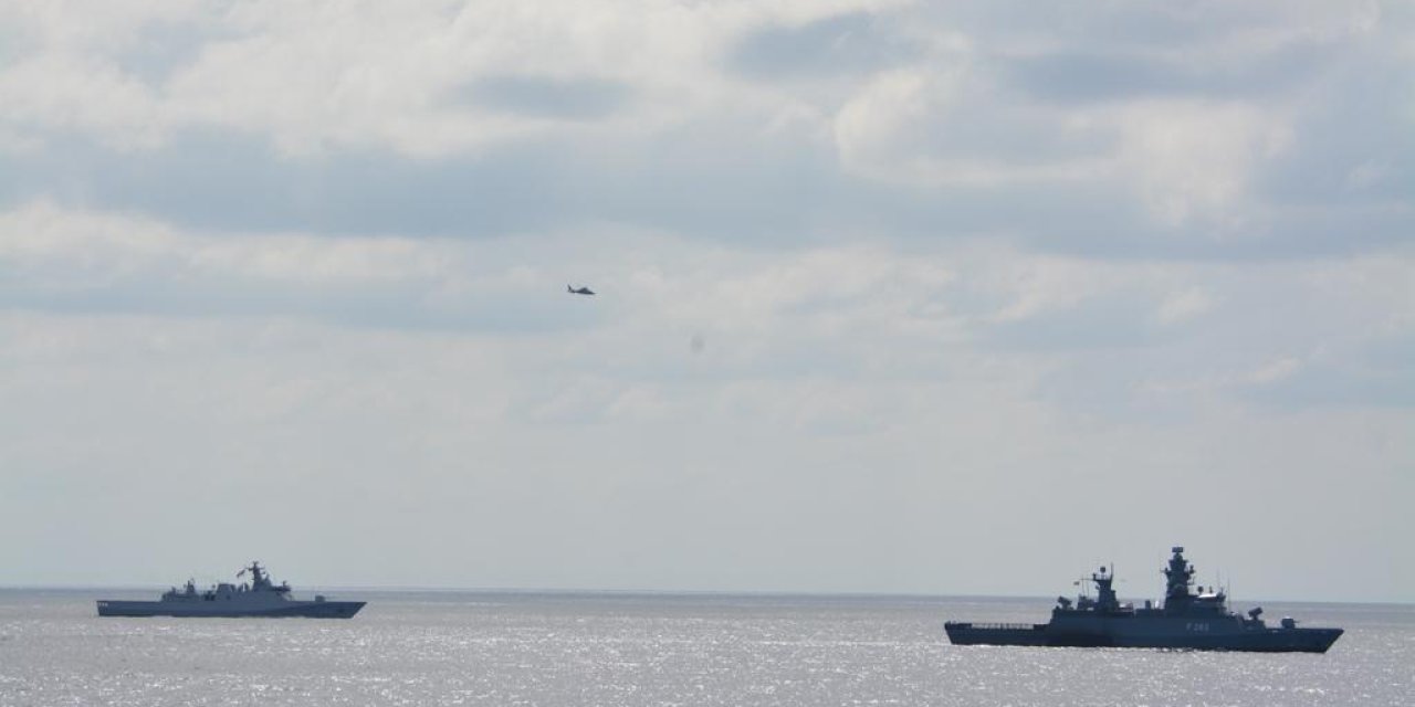 Tcg Burgazada Korveti, Lübnan Açıklarında Eğitime Katıldı