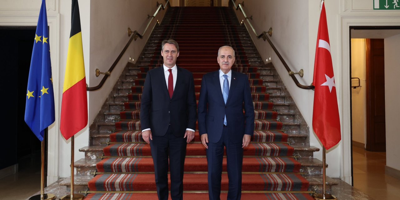 TBMM Başkanı Kurtulmuş, Belçika Senato Başkanı Blondel ile bir araya geldi