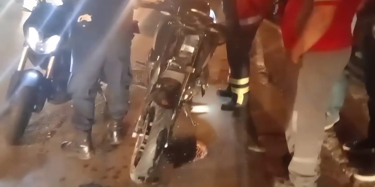 Otomobil ile çarpışan motosikletin sürücüsü öldü