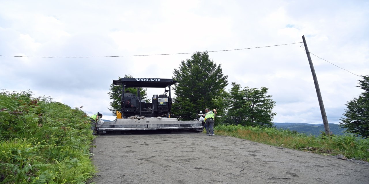 Kaldırım Yaylası Yolu Betonlandı