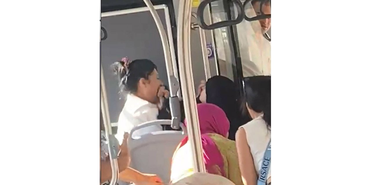 Otobüsteki kavgada gözaltına alınan kadın, adli kontrolle serbest