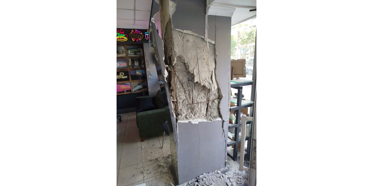 Kolonu patlayan 7 katlı apartman tahliye edildi; daha önce de market için kolon kesildi iddiası