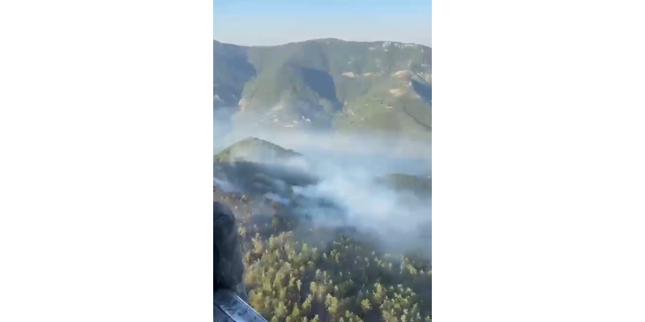 Balıkesir'deki orman yangını 2'nci gününde