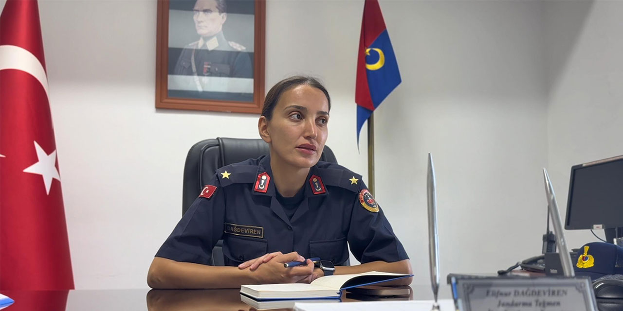Tekirdağ'ın İlk Kadın İlçe Jandarma Komutanı Teğmen Dağdeviren Göreve Başladı