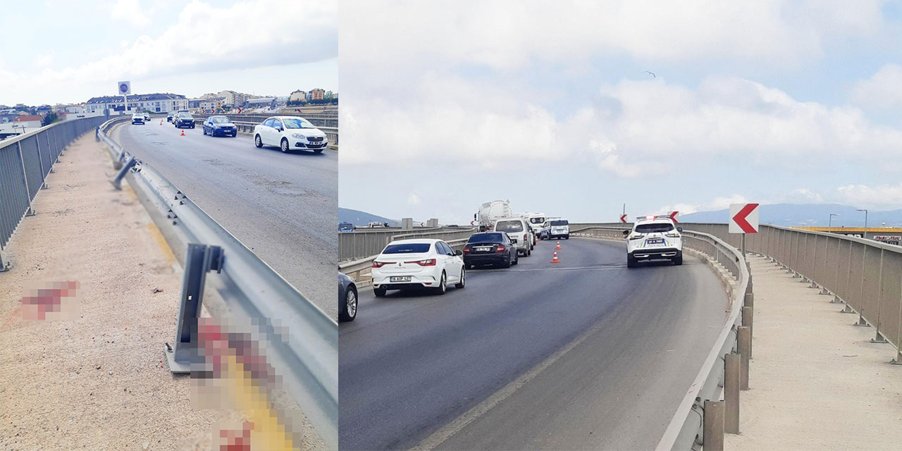 Bariyerlere çarpan motosikletin sürücüsü öldü