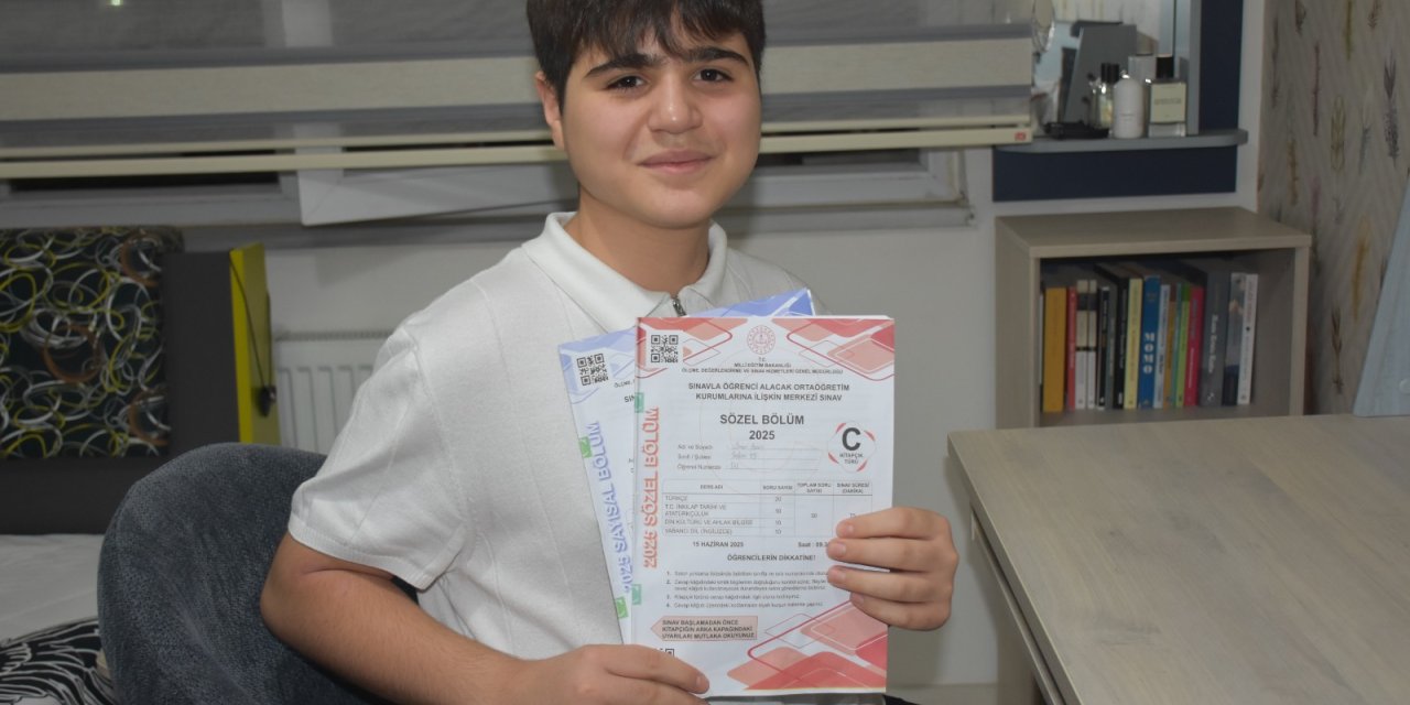 Batmanlı LGS 1'incisi Ömer: Bol bol kitap okudum