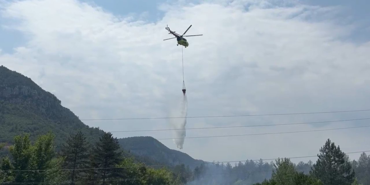 Karabük’te orman yangını 2 saatte kontrol altına alındı