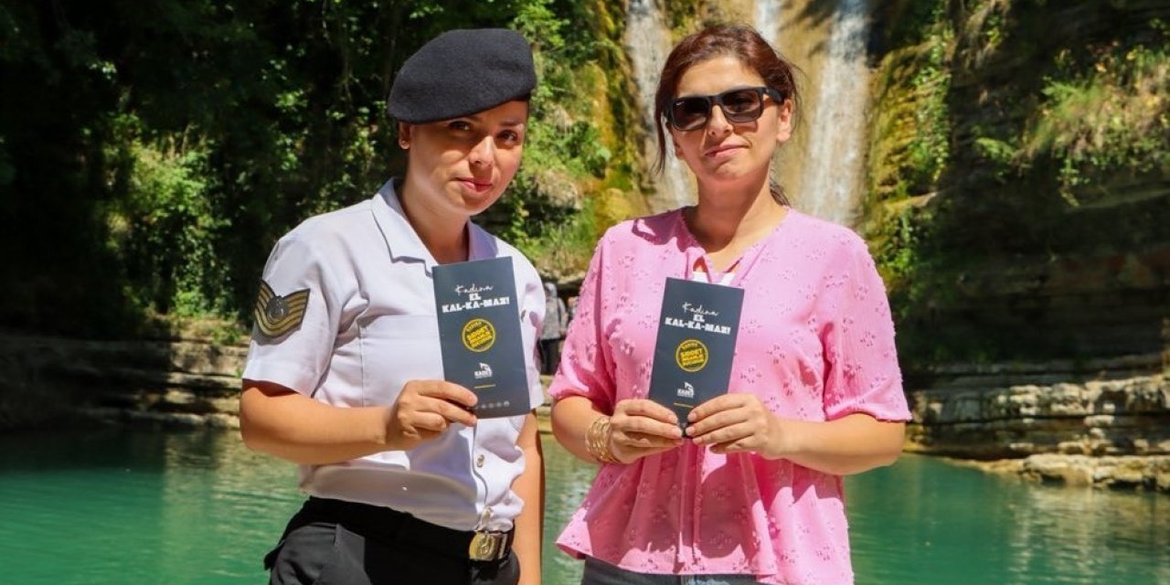 Erfelek Şelaleleri’nde KADES bilgilendirmesi