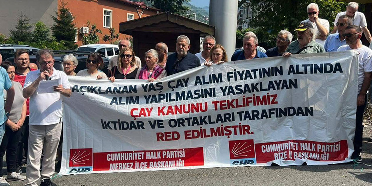 CHP Rize İl Başkanlığı’ndan Güneysu’da Çay Üreticileri İçin Eylem:
