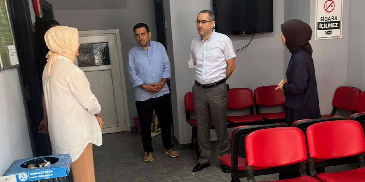 Rize Sağlık Müdürü Demiral, Birinci Basamak Tesislerde İncelemelerde Bulundu
