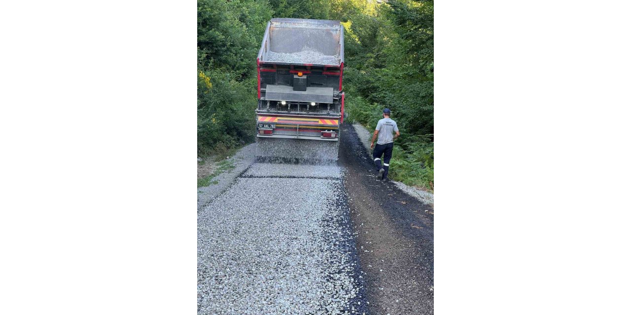 Sinop’ta 115 kilometrelik köy yolu asfaltlandı
