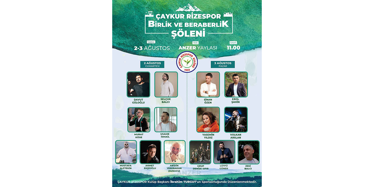 Çaykur Rizespor Birlik ve Beraberlik Şöleni'ne Ücretsiz Minibüs Kaldırıyor