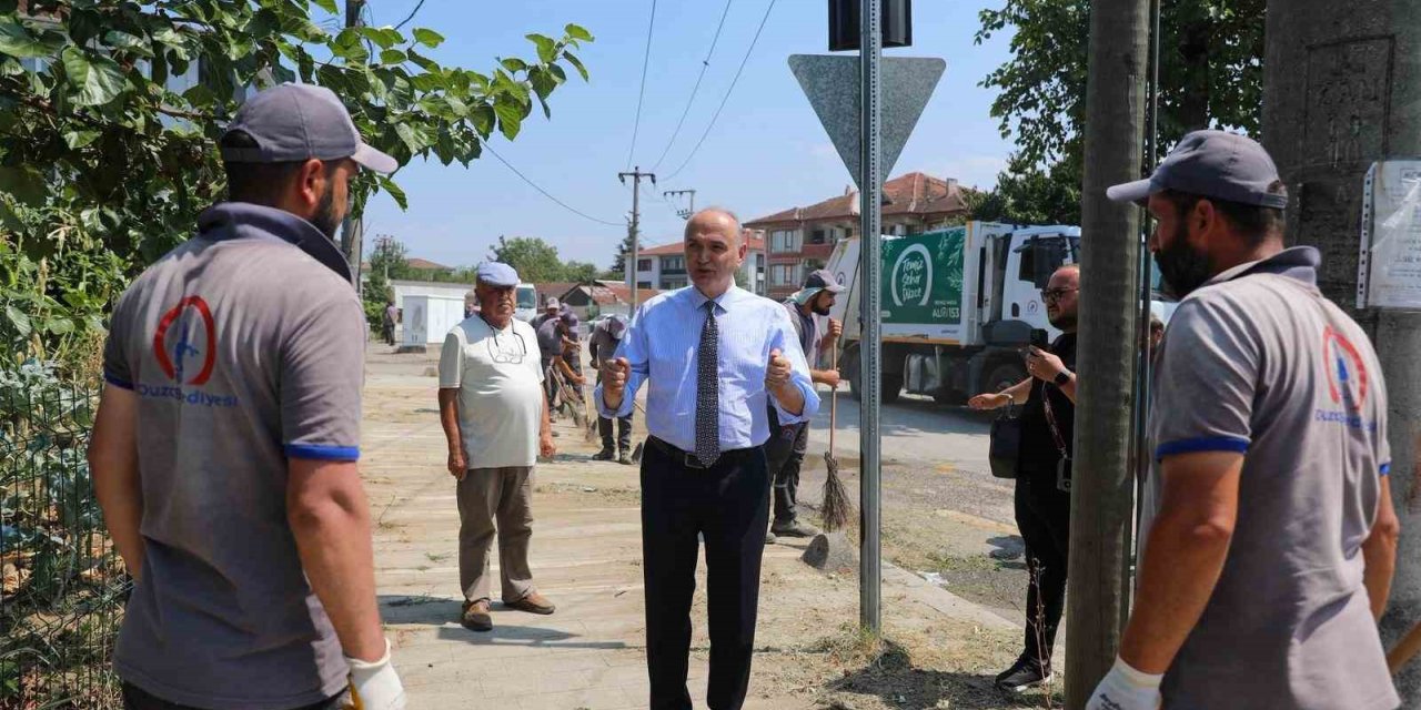 Temiz şehir Düzce kampanyası 15. mahallede