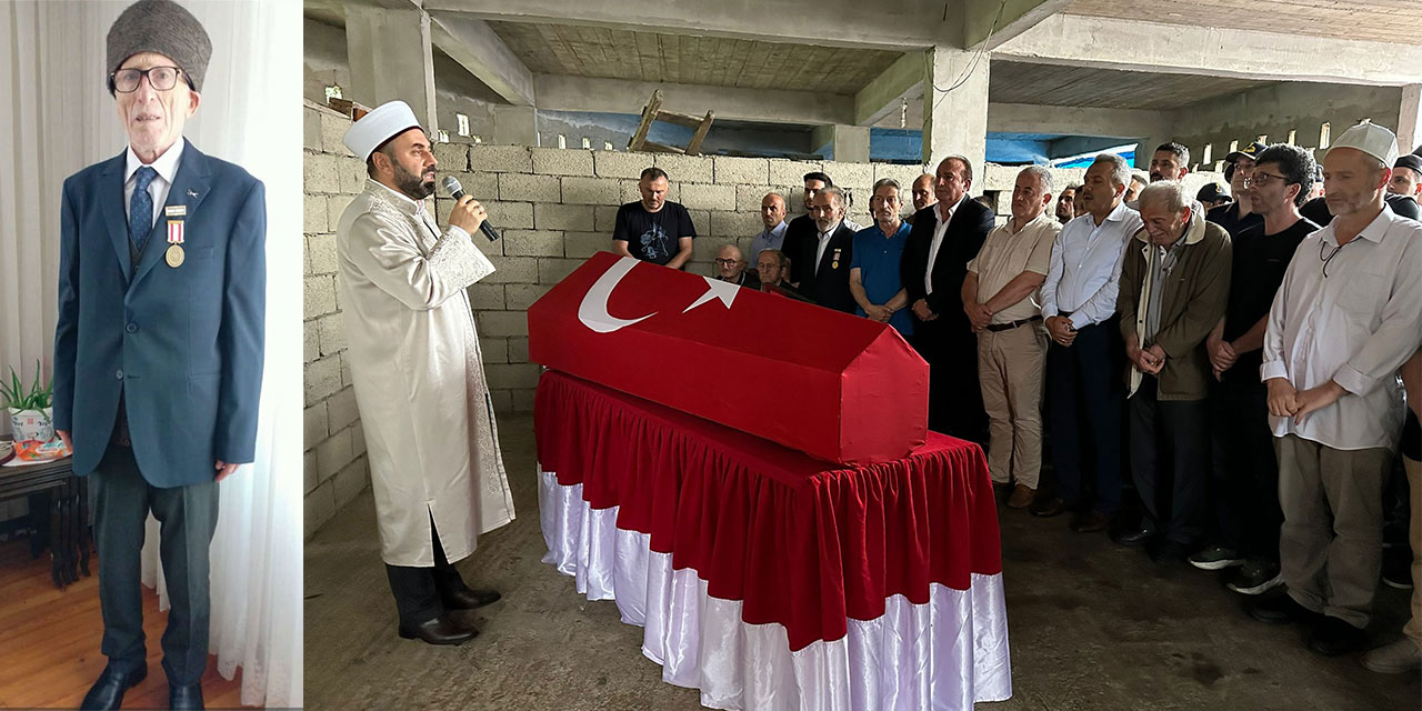 Rizeli Kıbrıs Gazisi Ahmet Çakmakçı Son Yolculuğuna Uğurlandı