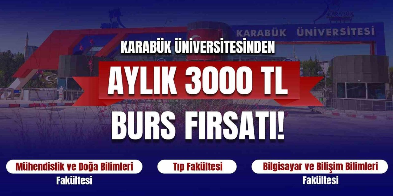 KBÜ’yü tercih eden başarılı adaylara  3 bin TL burs desteği