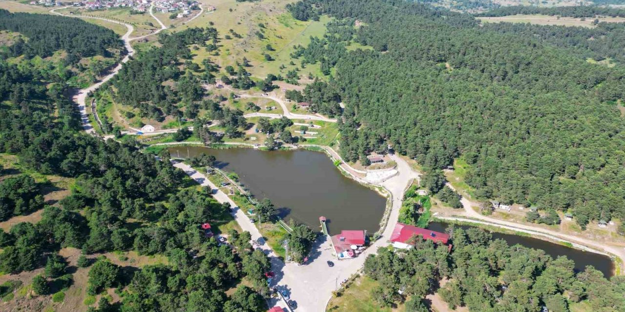 Hasanşeyh Göleti, çam ormanları ve serin havasıyla ilgi görüyor