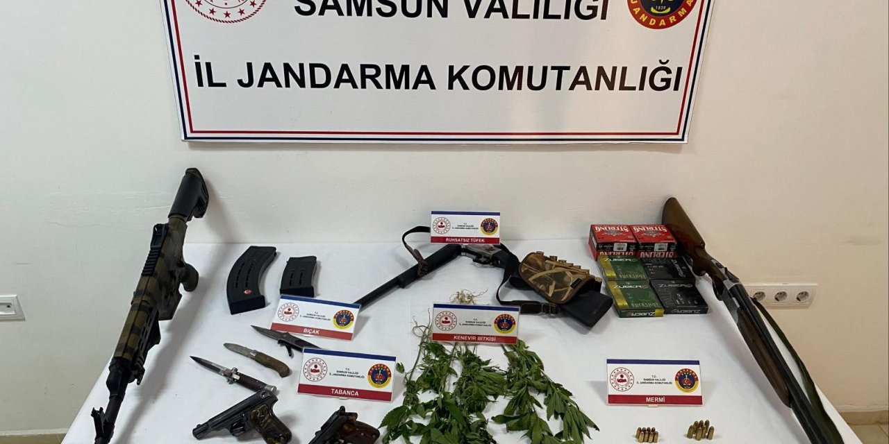 Samsun’da silah operasyonu: 5 kişi yakalandı