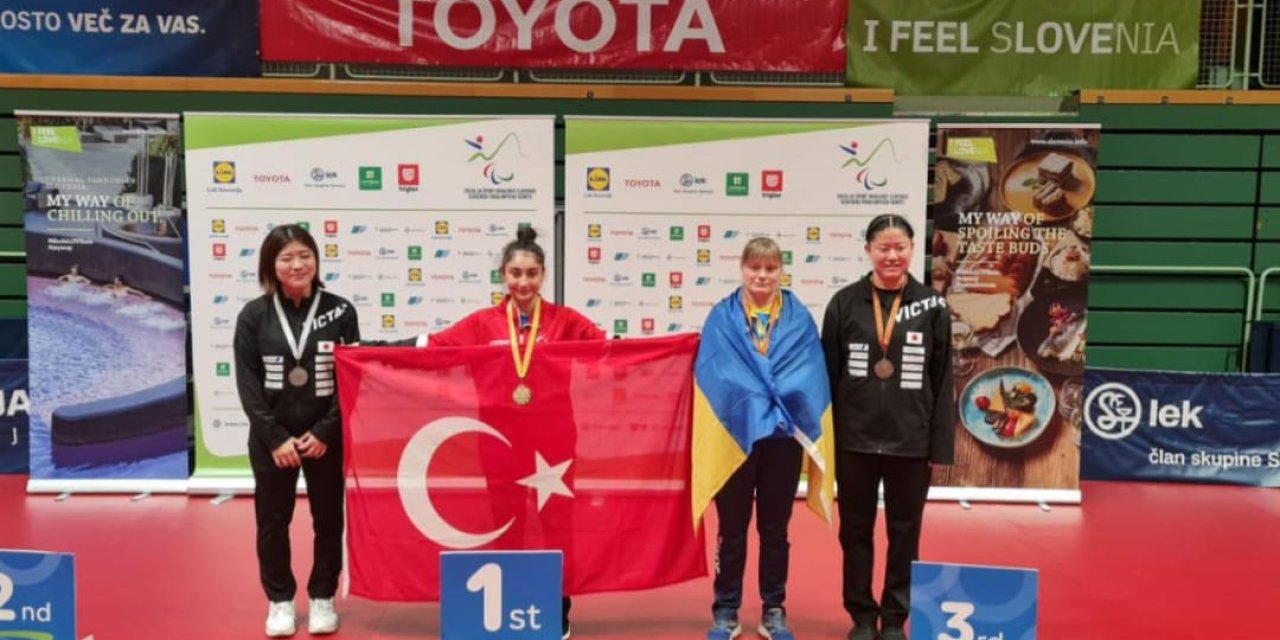 Özel Sporcu Ebru Acer, Avrupa Şampiyonu Oldu