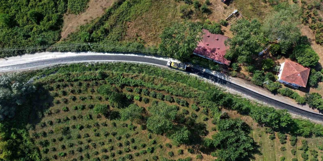 Ordu’da yollara sıcak asfalt çalışmaları sürüyor