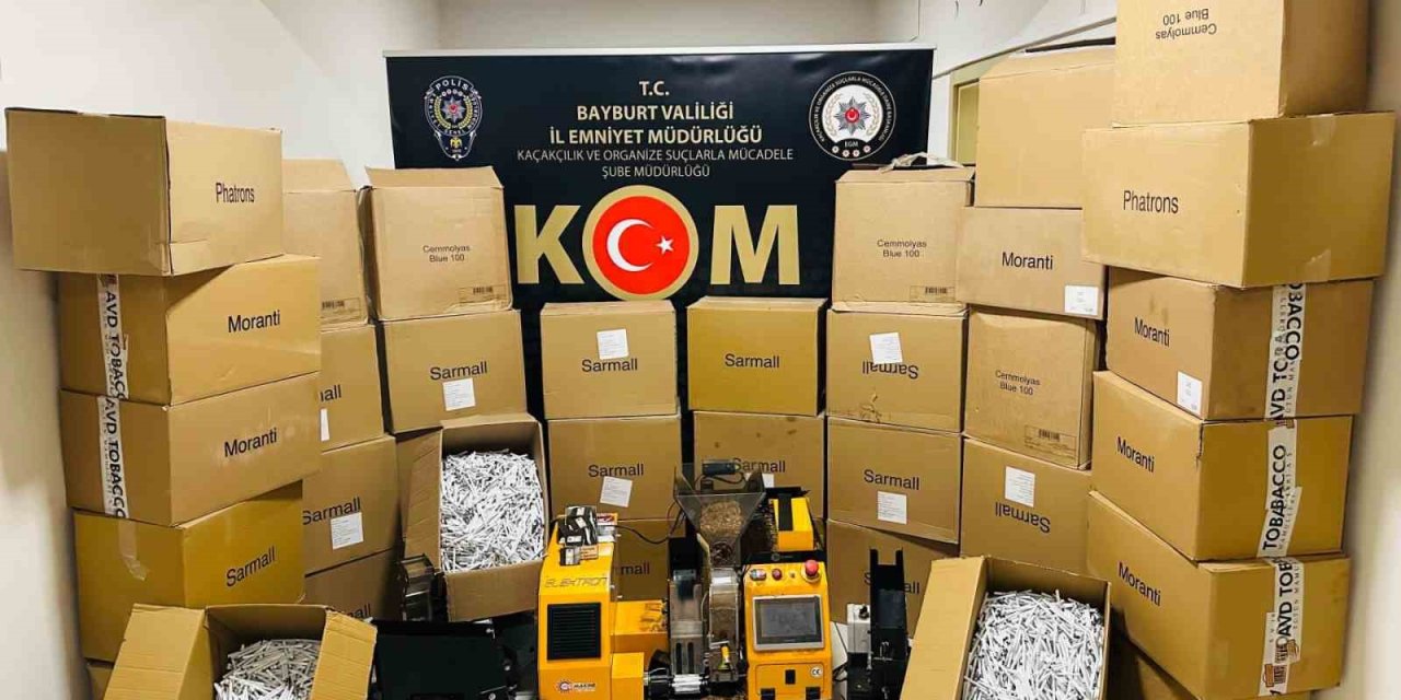 Bayburt’ta kaçak tütün operasyonu