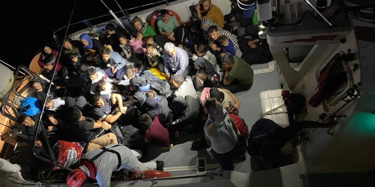Kuşadası Açıklarında 112 Kaçak Göçmen Yakalandı