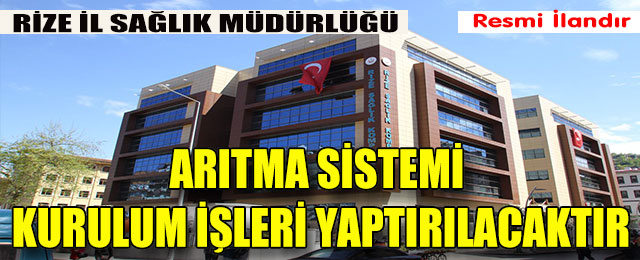 Sterilizasyon Ünitesine Su Arıtma Sistemi Kurulması İşi