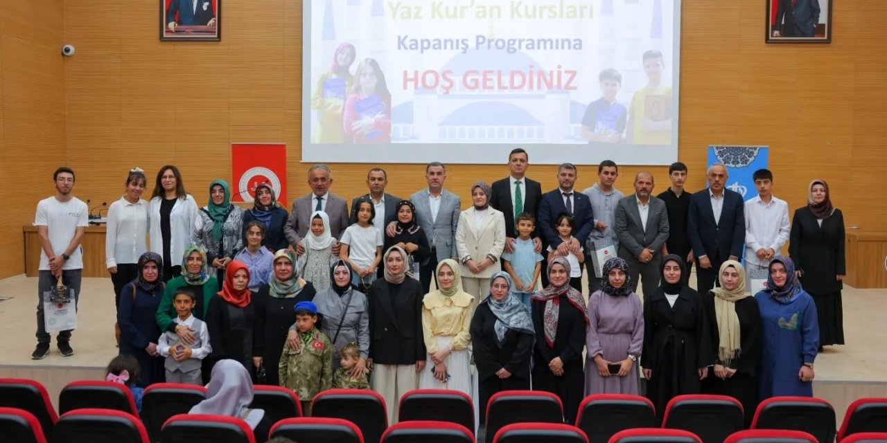 Bayburt’ta Yaz Kur’an Kursları kapanış programı düzenlendi
