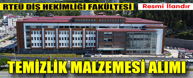 Temizlik Malzemesi Alımı